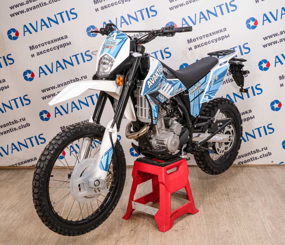 Мотоцикл Avantis Dakar 250 Twincam c ПТС (синий)