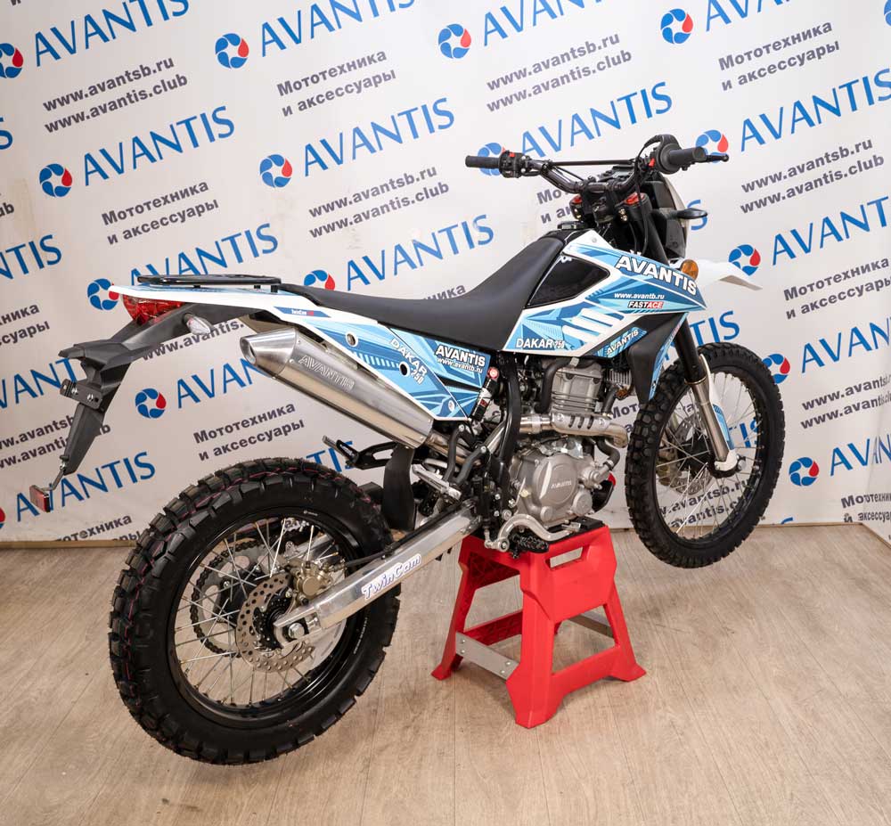 Мотоцикл Avantis Dakar 250 Twincam c ПТС (синий)