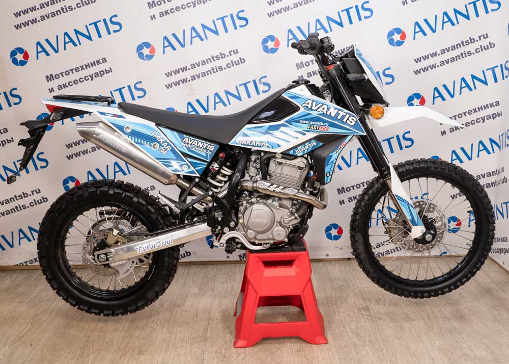 Мотоцикл Avantis Dakar 250 Twincam c ПТС (синий)