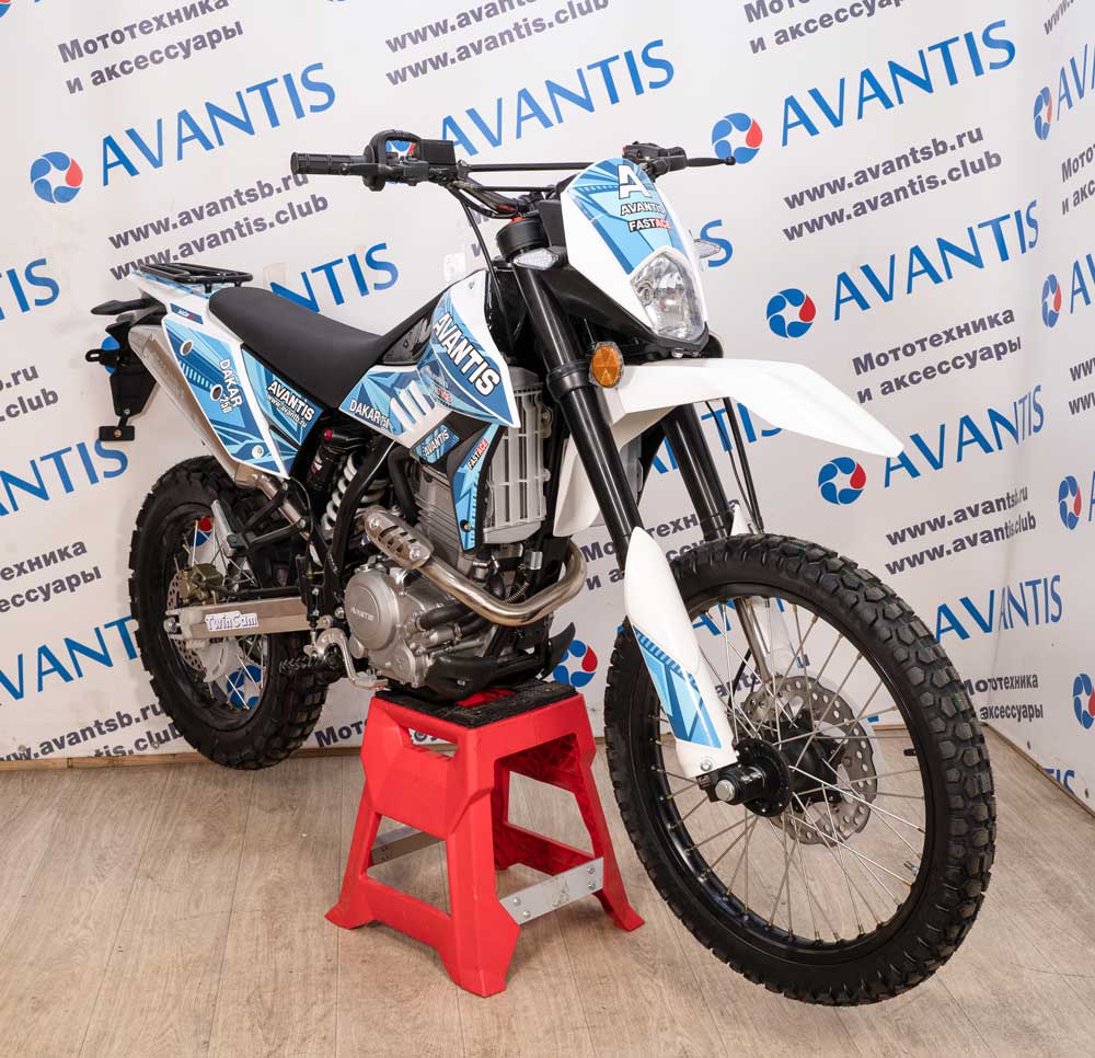 Мотоцикл Avantis Dakar 250 Twincam c ПТС (синий)