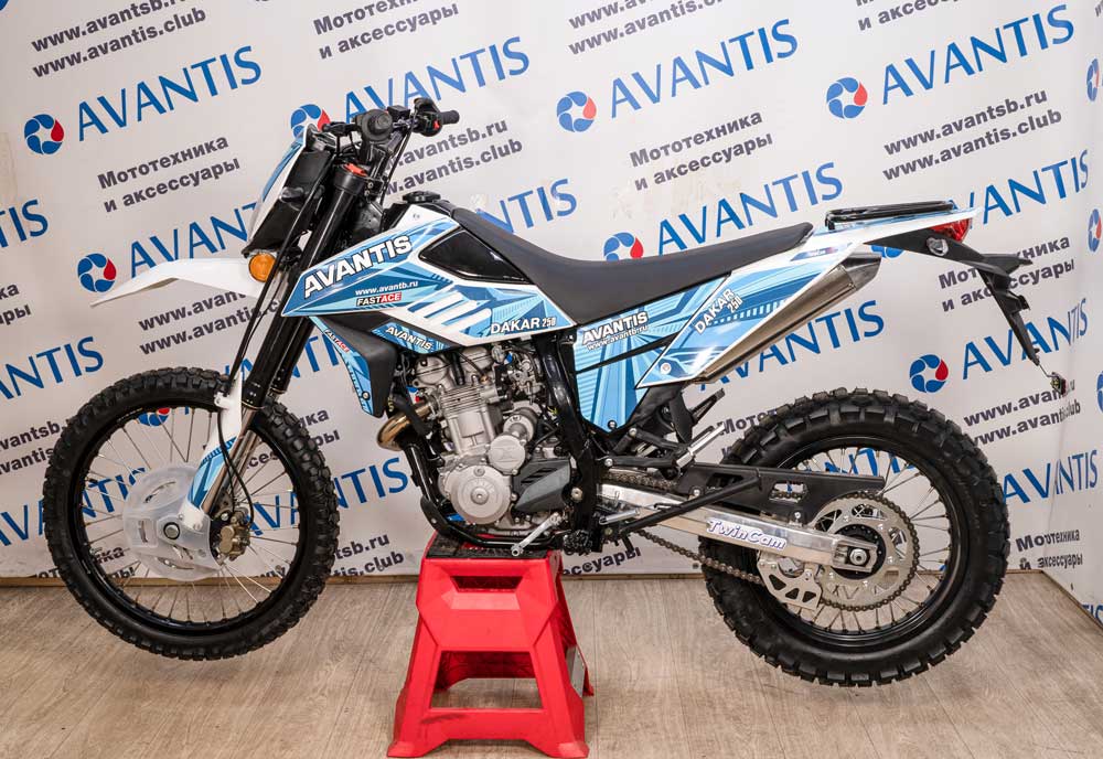 Мотоцикл Avantis Dakar 250 Twincam c ПТС (синий)