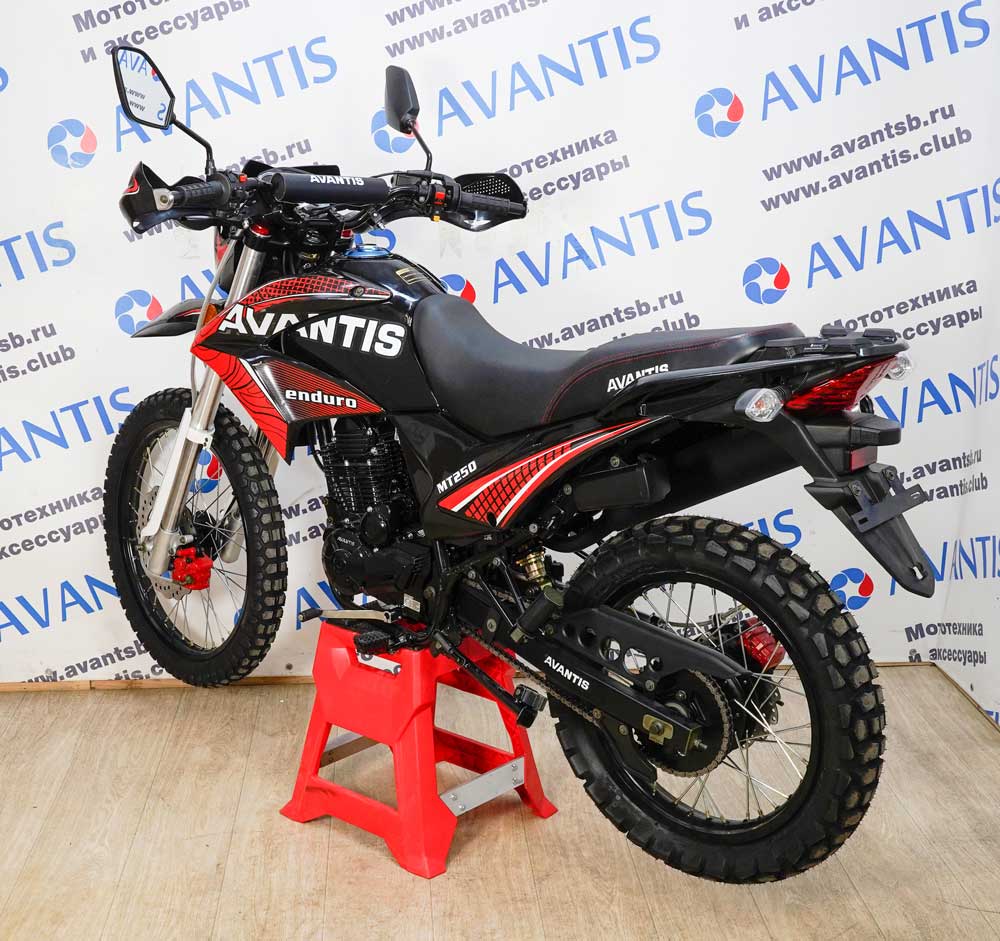 Мотоцикл Avantis MT250 (172 FMM) с ПТС (красный)