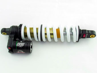 Амортизатор задний масл. DNM DHL (360мм; 42mm, 750lbs, 2 пружины, с расширительным бачком)